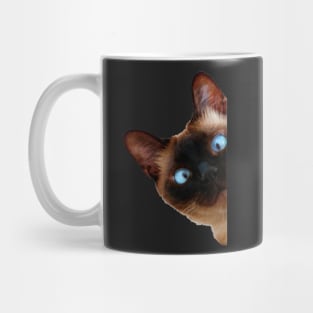 Cute Peeking Cat Mug